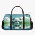 Cute panda is playing in the water 3d travel bag