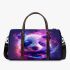 Cute panda portrait headshot in the style 3d travel bag