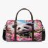 Cute panda surrounded among blooming cherry blossoms 3d travel bag