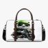 Cute panda wearing black sunglasses motorcycle 3d travel bag