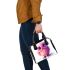 Cute pink owl cartoon character clip art shoulder handbag