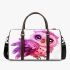 Cute pink owl with big eyes 3d travel bag