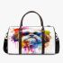 Cute shih tzu dog wearing rainbow sunglasses 3d travel bag