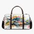 Cute turtle in the watercolor style 3d travel bag