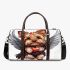 Cute valentine yorkie with angel wings holding heart 3d travel bag