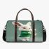 Cute white rabbit holding daisies 3d travel bag