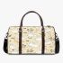 Cute white rabbit in the cartoon style 3d travel bag