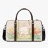 Cute white rabbit sitting on the swing 3d travel bag