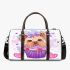 Cute yorkshire terrier dog in a cupcake 3d travel bag