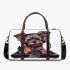 Cute yorkshire terrier dog wearing headphones 3d travel bag