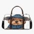 Cute yorkshire terrier in hoodie 3d travel bag