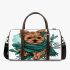 Cute yorkshire terrier puppy 3d travel bag