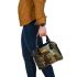 Dashhund mushroom and draem catcher shoulder handbag