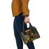 Dashhund mushroom and draem catcher shoulder handbag