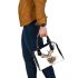 Deer head with large antlers shoulder handbag