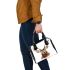 Deer head with large antlers shoulder handbag