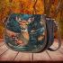 Deer in the jungle saddle bag