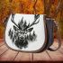 Deer with large antlers in the forest saddle bag