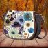 Flowers in the style of marano Saddle Bag, Totes, Crossbody, Purse: Bag Gift Idea for Girlfriend, Sitter, Birthday, Women ,Daughter, Mama, Ladies