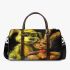 Dogs and yellow grinchy smile toothless like 3d travel bag