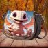 Dragon and colorful mushrooms Saddle Bags for Women: Perfect Gift for Girlfriend, Wife, Daughter