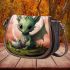 Dragon enjoying coffee on cloud Saddle Bags for Women: Perfect Gift for Girlfriend, Wife, Daughter