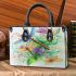 Dragonflies dancing to the tune spring with flower Small Handbag