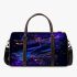 Dragonflies in neon blue and purple colors 3d travel bag