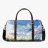 Dragonfly is flying over the grass 3d travel bag