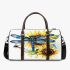 Dragonfly with blue wings and black eyes 3d travel bag