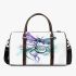 Dragonfly with swirling lines and swirls 3d travel bag