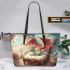 Dragon's dreamy lair leather tote bag