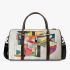 Drawing of an abstract composition 3d travel bag