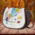 Drawing of an abstract composition in the style saddle bag
