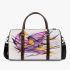 Drawing of an abstract design with lines 3d travel bag