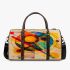 Dynamic composition of geometric shapes and colorful lines 3d travel bag