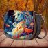 Enchanted forest feline Saddle Bags for Women: Perfect Gift for Girlfriend, Wife, Daughter