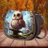 Enchanted forest owl saddle bag