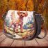 Enchanted garden encounter Saddle Bags for Women: Perfect Gift for Girlfriend, Wife, Daughter