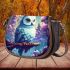 Enchanted owl in the blossom castle Saddle Bags for Women: Perfect Gift for Girlfriend, Wife, Daughter