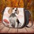 Enchanted pup on mushroom Saddle Bags for Women: Perfect Gift for Girlfriend, Wife, Daughter