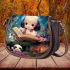 Enchanted reading girl on mushroom with bunnies Saddle Bags for Women: Perfect Gift for Girlfriend, Wife, Daughter