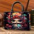 Enchanting Owl in Colorful Forest Small Handbag