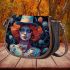 Enchanting woman with celestial Saddle Bags for Women: Perfect Gift for Girlfriend, Wife, Daughter