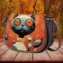 Enigmatic feline gathering Saddle Bags for Women: Perfect Gift for Girlfriend, Wife, Daughter