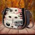 Eyes of curiosity three white cats Saddle Bags for Women: Perfect Gift for Girlfriend, Wife, Daughter