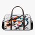 Featuring various circles and lines in shades of black 3d travel bag