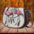 Flamingos and dream catcher saddle bag