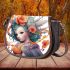 Floral serenity Saddle Bags for Women: Perfect Gift for Girlfriend, Wife, Daughter