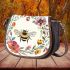 Floral wreath with bumblebee by tracie grimwood 3d saddle bag